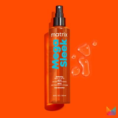 Matrix Mega Sleek Iron Smoother Defrizzing Leave-In Spray Για τη θερμική επεξεργασία των μαλλιών για γυναίκες 250 ml