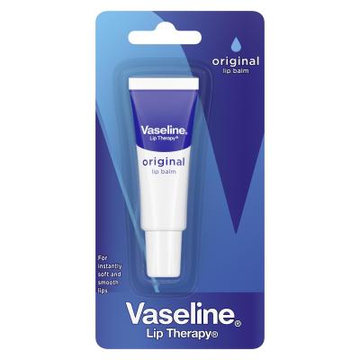 Vaseline Lip Therapy Original Lip Balm Tube Βάλσαμο για τα χείλη για γυναίκες 10 gr