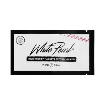 White Pearl PAP Charcoal Whitening Strips Λεύκανση δοντιών Σετ