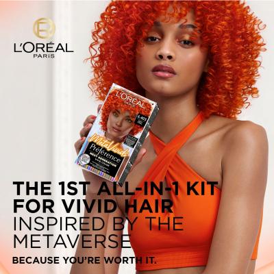 L&#039;Oréal Paris Préférence Meta Vivids Βαφή μαλλιών για γυναίκες 75 ml Απόχρωση 6.403 Meta Coral