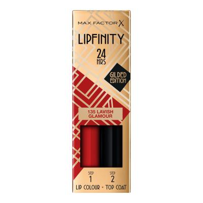 Max Factor Lipfinity 24HRS Lip Colour Κραγιόν για γυναίκες 4,2 gr Απόχρωση 135 Levish Glamour
