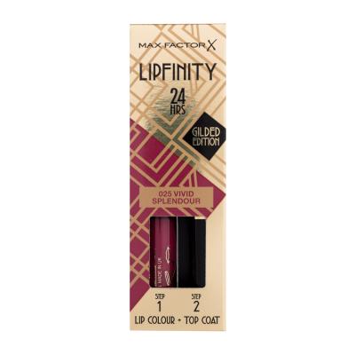 Max Factor Lipfinity 24HRS Lip Colour Κραγιόν για γυναίκες 4,2 gr Απόχρωση 025 Vivid Splendour