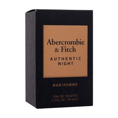 Abercrombie &amp; Fitch Authentic Night Eau de Toilette για άνδρες 30 ml