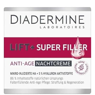 Diadermine Lift+ Super Filler Anti-Age Night Cream Κρέμα προσώπου νύχτας για γυναίκες 50 ml