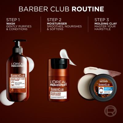 L&#039;Oréal Paris Men Expert Barber Club Beard &amp; Skin Moisturiser Βάλσαμο για τα γένια για άνδρες 50 ml