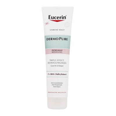 Eucerin DermoPure Triple Effect Cleansing Gel Καθαριστικό τζελ για γυναίκες 150 ml