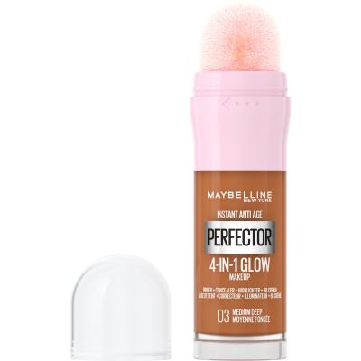 Maybelline Instant Anti-Age Perfector 4-In-1 Glow Make up για γυναίκες 20 ml Απόχρωση 03 Medium Deep