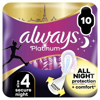 Always Platinum Secure Night Γυναικεία σερβιέτα για γυναίκες Σετ