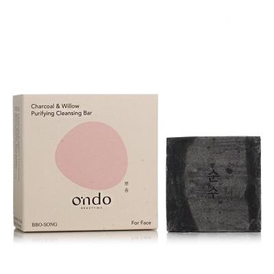 Ondo Beauty 36.5 BBO-SONG Charcoal &amp; Willow Purifying Cleansing Bar Στερεό σαπούνι 70 gr