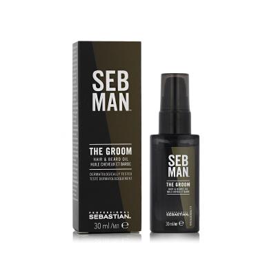 Sebastian Professional Seb Man The Groom Hair &amp; Beard Oil Λάδι μαλλιών για άνδρες 30 ml