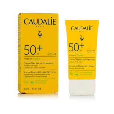 Caudalie Vinosun Protect Very High Protection Cream SPF50+ Αντιηλιακό προϊόν προσώπου 50 ml