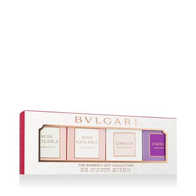 Bvlgari Women’s Gift Collection Σετ δώρου EDT Rose Goldea Blossom Delight 5 ml + EDT Omnia Crystalline 5 ml + EDT Omnia Amethyste 5 ml + EDP Rose Goldea Blossom Delight 5 ml