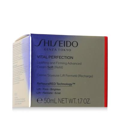 Shiseido Vital Perfection Uplifting &amp; Firming Advanced Cream Soft Κρέμα προσώπου ημέρας για γυναίκες Συσκευασία "γεμίσματος" 50 ml