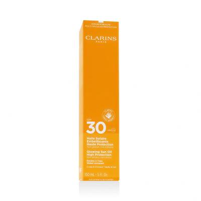 Clarins Sun Care Glowing Sun Oil SPF30 Αντιηλιακό προϊόν για το σώμα για γυναίκες 150 ml