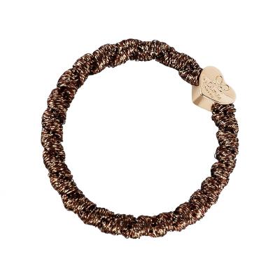 By Eloise London Gold Heart Λαστιχάκι για τα μαλλιά για γυναίκες 1 τεμ Απόχρωση Bronze