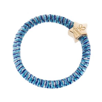 By Eloise London Velvet Gold Star Λαστιχάκι για τα μαλλιά 1 τεμ Απόχρωση Indigo