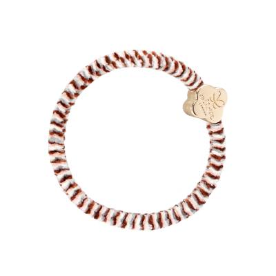 By Eloise London Velvet Gold Quatrefoil Λαστιχάκι για τα μαλλιά 1 τεμ Απόχρωση Soft Neutrals