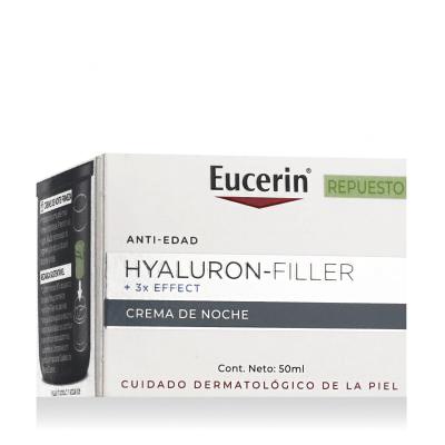 Eucerin Hyaluron-Filler + 3x Effect Night Cream Κρέμα προσώπου νύχτας για γυναίκες Συσκευασία "γεμίσματος" 50 ml