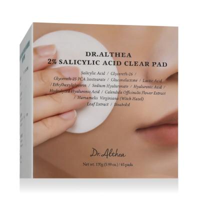 Dr. Althea 2% Salicylic Acid Clear Pad Καθαριστικά μαντηλάκια 65 τεμ