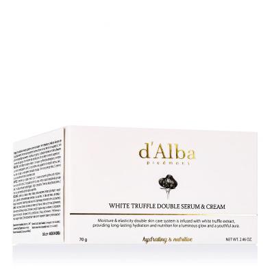 d'Alba White Truffle Double Serum &amp; Cream Κρέμα προσώπου ημέρας για γυναίκες 70 gr