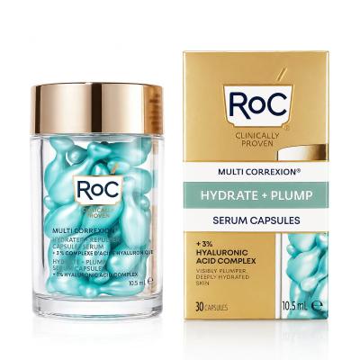 RoC Multi Correxion Hydrate + Plump Serum Capsules Ορός προσώπου για γυναίκες 30 τεμ