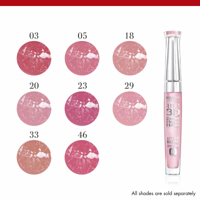 BOURJOIS Paris 3D Effet Lip Gloss για γυναίκες 5,7 ml Απόχρωση 29 Rose Charismatic