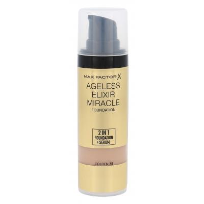 Max Factor Ageless Elixir 2in1 Foundation + Serum SPF15 Make up για γυναίκες 30 ml Απόχρωση 75 Golden