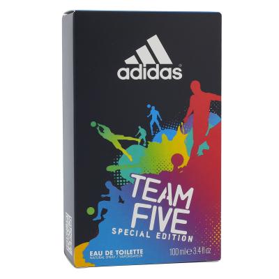 Adidas Team Five Eau de Toilette για άνδρες 100 ml ελλατωματική συσκευασία