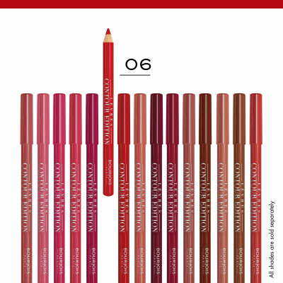 BOURJOIS Paris Contour Edition Μολύβι για τα χείλη για γυναίκες 1,14 gr Απόχρωση 06 Tout Rouge