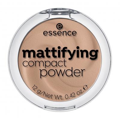 Essence Mattifying Compact Powder Πούδρα για γυναίκες 12 gr Απόχρωση 02 Soft Beige
