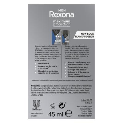 Rexona Men Maximum Protection Clean Scent Αντιιδρωτικό για άνδρες 45 ml