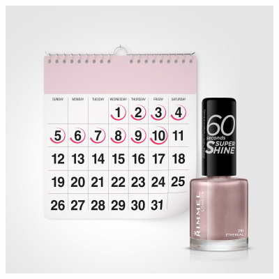 Rimmel London 60 Seconds Super Shine Βερνίκια νυχιών για γυναίκες 8 ml Απόχρωση 210 Ethereal