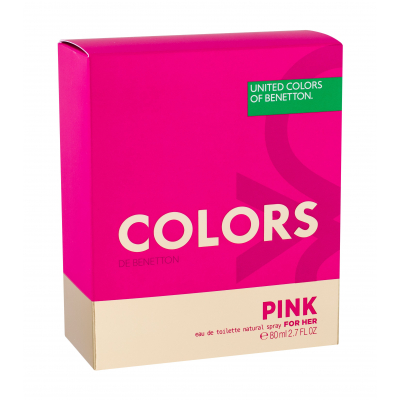 Benetton Colors de Benetton Pink Eau de Toilette για γυναίκες 80 ml