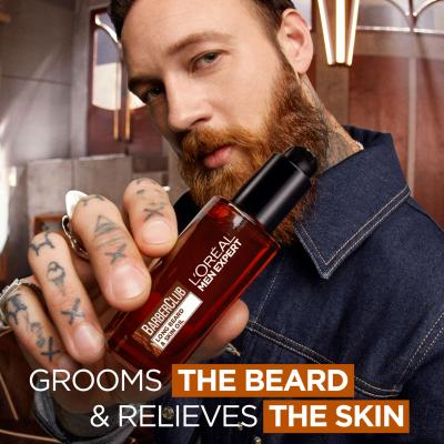 L&#039;Oréal Paris Men Expert Barber Club Long Beard &amp; Skin Oil Περιποιητικό λάδι για τα γένια για άνδρες 30 ml
