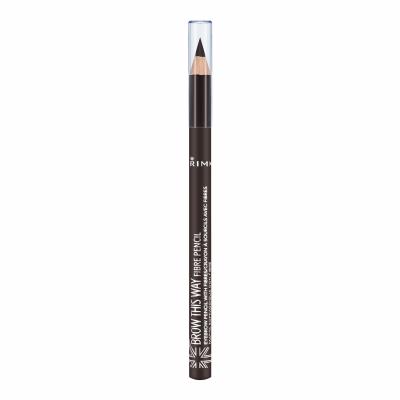 Rimmel London Brow This Way Fibre Pencil Μολύβι για τα φρύδια για γυναίκες 1,08 gr Απόχρωση 003 Dark