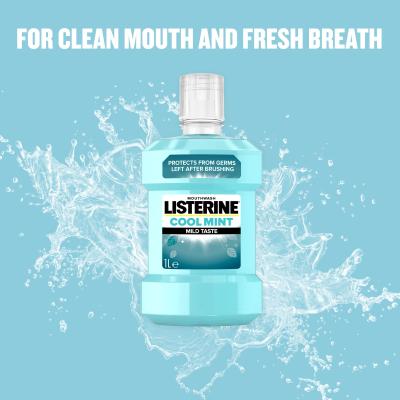 Listerine Cool Mint Mild Taste Mouthwash Στοματικό διάλυμα 1000 ml