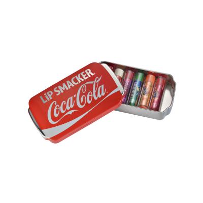 Lip Smacker Coca-Cola Lip Balm Σετ δώρου βάλσαμο χειλιών 6 x 4 g + μεταλλικό κουτί