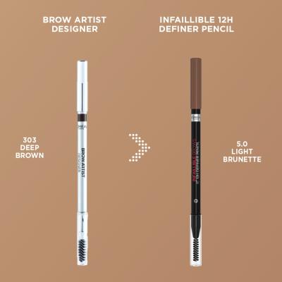 L&#039;Oréal Paris Infaillible Brows 12H Definer Pencil Μολύβι για τα φρύδια για γυναίκες 1 gr Απόχρωση 6.32 Auburn