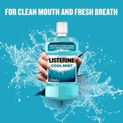 Listerine Cool Mint Mouthwash Στοματικό διάλυμα 500 ml