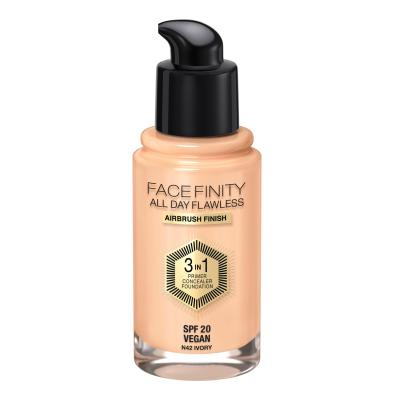 Max Factor Facefinity All Day Flawless SPF20 Make up για γυναίκες 30 ml Απόχρωση N42 Ivory