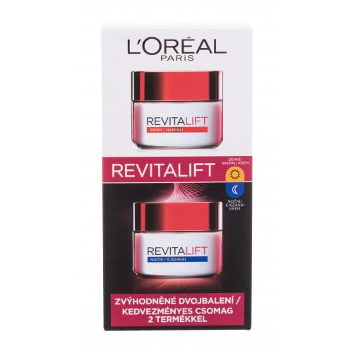 L'Oréal Paris Revitalift Duo Set σετ δώρου κρέμα ημέρας προσώπου Revitalift 50 ml + κρέμα προσώπου το βράδυ Revitalift 50 ml για γυναίκες