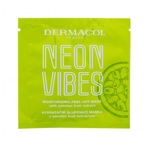 Dermacol Neon Vibes Moisturizing Peel-Off Mask 8 ml μάσκα προσώπου για γυναίκες Cruelty free