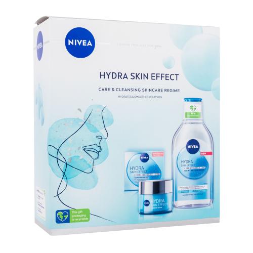 Nivea Hydra Skin Effect Gift Set σετ δώρου Τζελ προσώπου ημέρας Hydra Skin Effect 50 ml + μικυλλιακό νερό Hydra Skin Effect 400 ml για γυναίκες