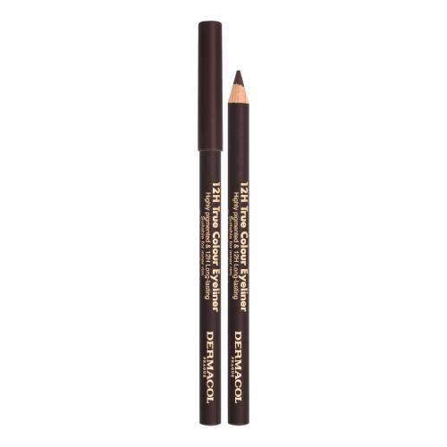 Dermacol 12H True Colour 0,28 gr μολύβι για τα μάτια για γυναίκες 6 Dark Brown