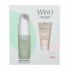 Shiseido Waso Quick Matte Moisturizer Σετ δώρου ενυδατικό γαλάκτωμα Waso Quick Matte Moisturizer Oil-Free 75 ml + απολέπιση προσώπου Waso Soft + Cushy Polisher 30 ml + μάσκα προσώπου Waso Sleeping Mask 1,5 ml