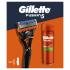 Gillette Fusion5 Σετ δώρου ξυριστική μηχανή Fusion5 1 τεμ + τζελ ξυρίσματος Fusion Shave Gel Sensitive 200 ml