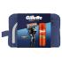 Gillette ProGlide Σετ δώρου ξυριστική μηχανή Proglide 1 τεμ + ανταλλακτικές λεπίδες Proglide 1 τεμ + τζελ ξυρίσματος Fusion Shave Gel Sensitive 200 ml + τσαντάκι καλλυντικών 