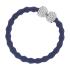 By Eloise London Silver Bling Diamanté Bow Λαστιχάκι για τα μαλλιά για γυναίκες 1 τεμ Απόχρωση Navy Blue