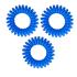 BIFULL Profesional Bobbles Hair Band Λαστιχάκι για τα μαλλιά 3 τεμ Απόχρωση Azul - modrá