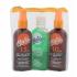 Malibu Dry Oil Spray SPF15 Σετ δώρου ξηρό λάδι ηλιοθεραπείας SPF15 100 ml + ξηρό λάδι ηλιοθεραπείας SPF10 100 ml + αντιηλιακό gτζελ για μέτα τον ήλιο Aloe Vera 100 ml